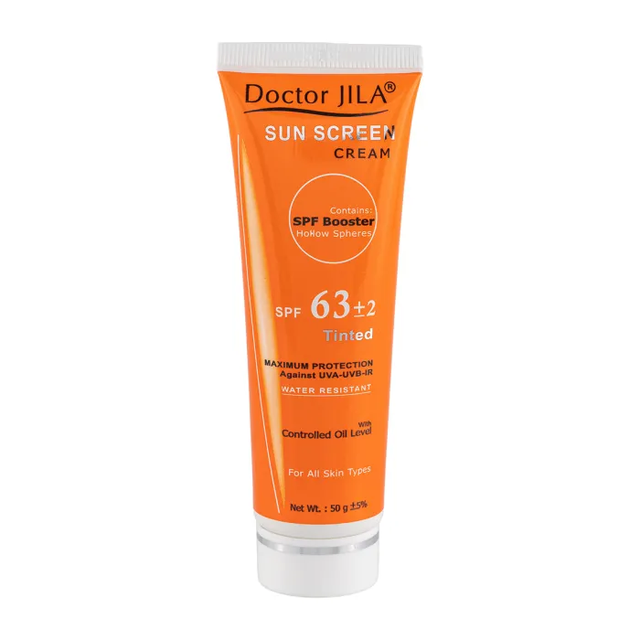 کرم ضد آفتاب رنگی دکتر ژیلا SPF63 مناسب انواع پوست