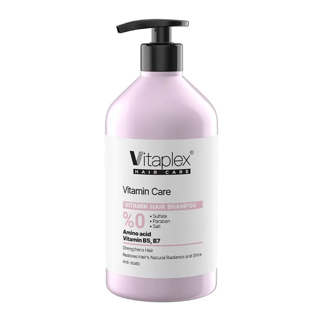 شامپو ویتامینه فاقد سولفات ویتاپلکس Vitamin Care مناسب موهای خشک و نرمال