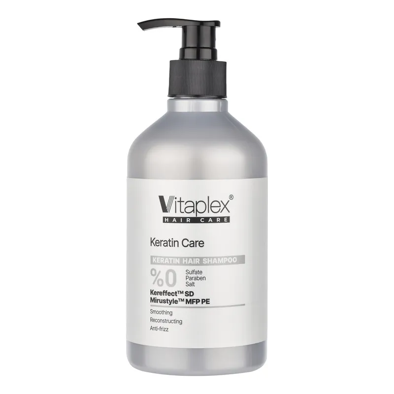شامپو فاقد سولفات ویتاپلکس Keratin Care مناسب موهای کراتین‌شده
