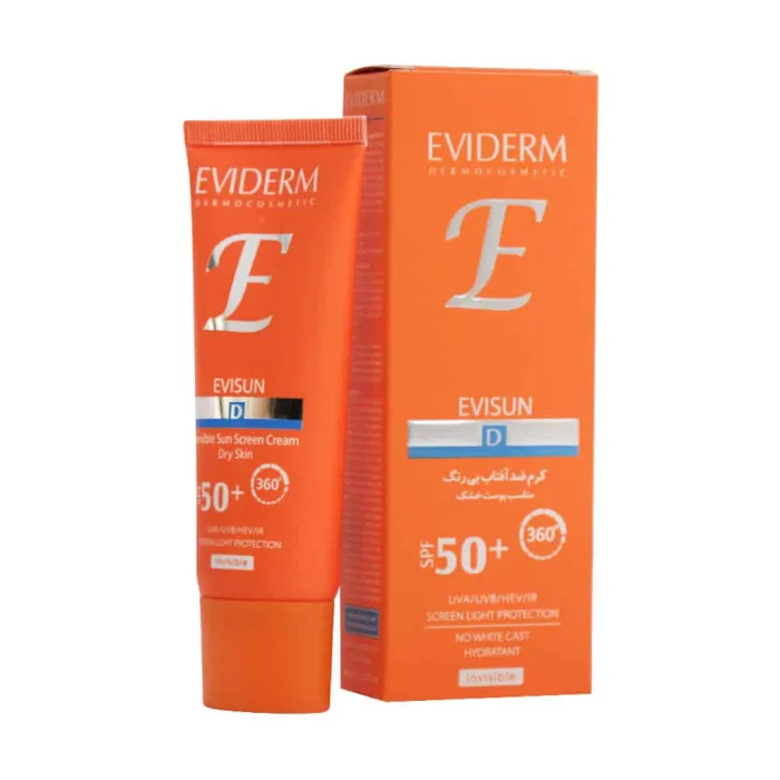 کرم ضد آفتاب پوست خشک اویدرم بژ روشن SPF 50