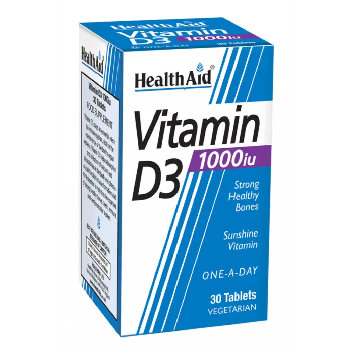 قرص ویتامین D3 1000 واحد هلث اید