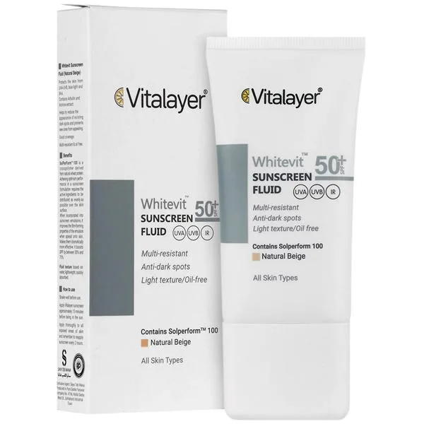 فلویید ضد آفتاب ضد لک بی‌رنگ وایت‌ویت ویتالیر SPF50