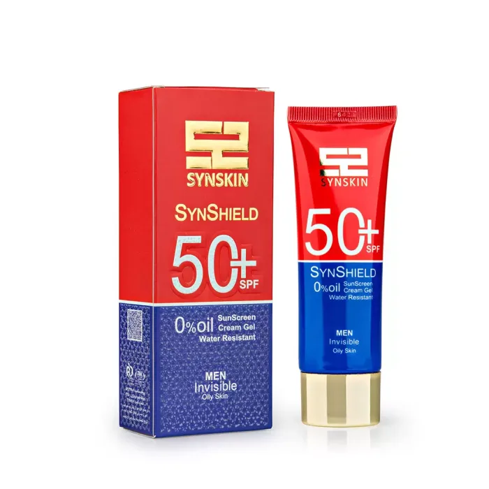 کرم ژل ضد آفتاب آقایان ساین اسکین SPF50+ فاقد چربی